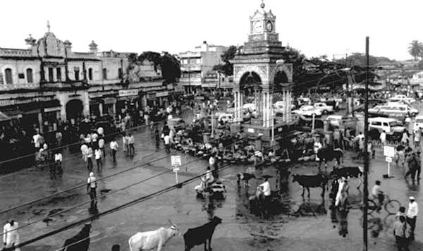 Below Davaraja Market in Mysore !