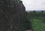 The moat and the wall at Daulatabad !